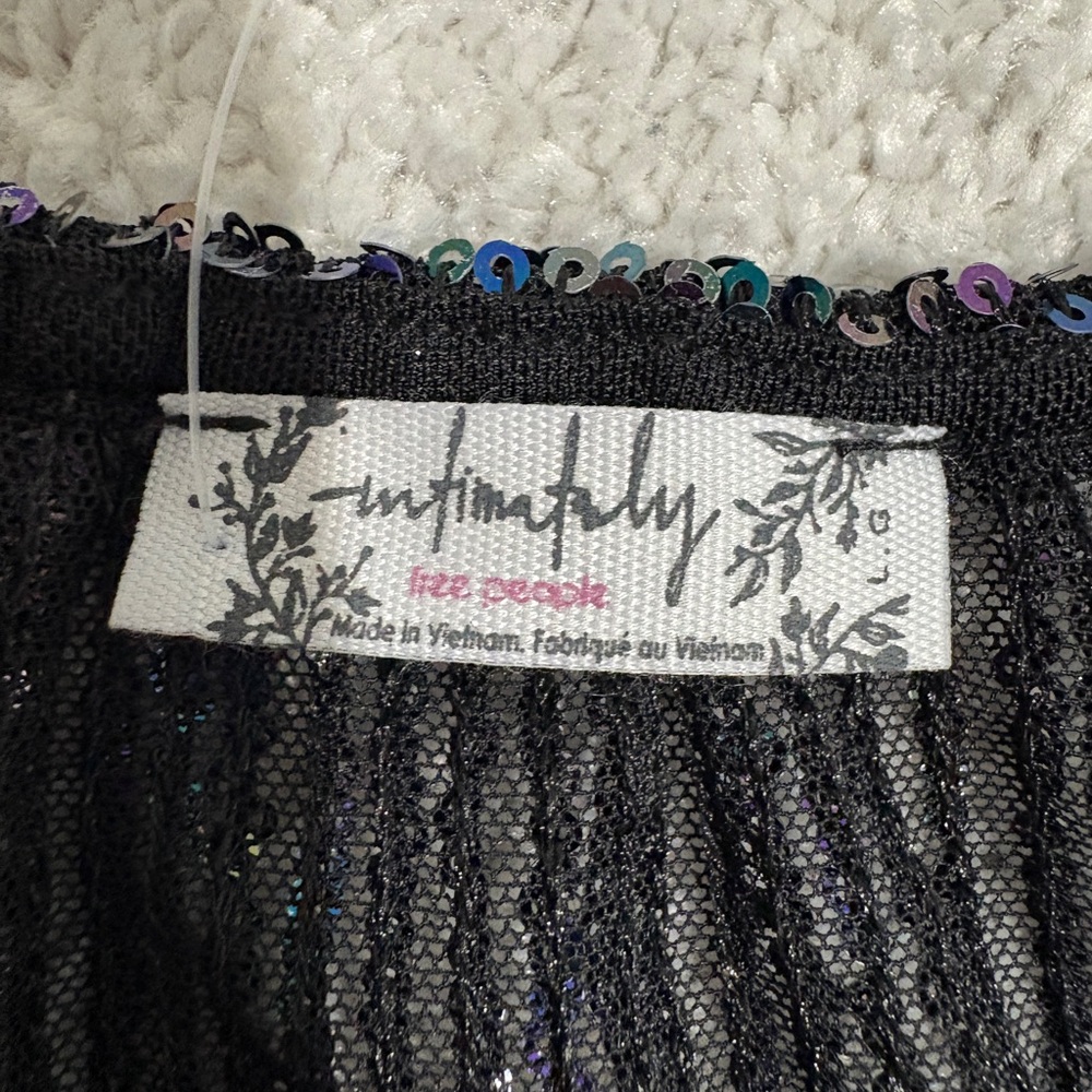 NWT Free People Gold Rush Sequin Half Slip Skirt, Size Large - Picture 2 of 3